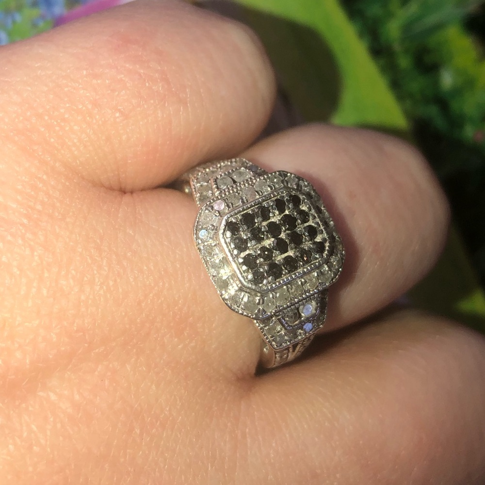 💍BLUE&WHITE DIAMOND RING💍